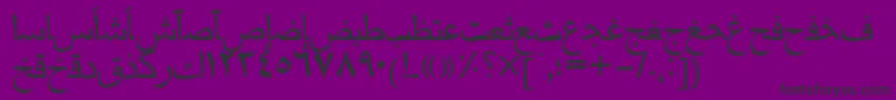 Mariamtt Font – Black Fonts on Purple Background