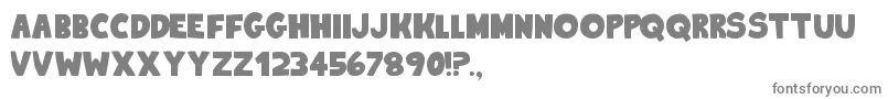 KingOfTheHill2-Schriftart – Graue Schriften