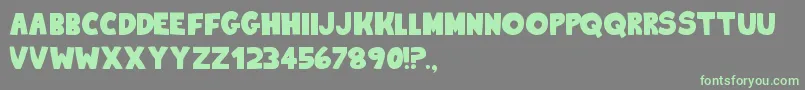 Fonte KingOfTheHill2 – fontes verdes em um fundo cinza