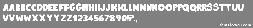 KingOfTheHill2 Font – White Fonts on Gray Background