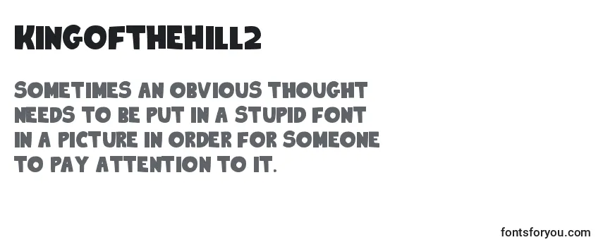 Review of the KingOfTheHill2 Font
