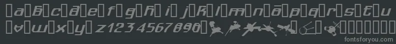 Spuknik Font – Gray Fonts on Black Background
