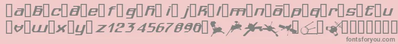 Spuknik Font – Gray Fonts on Pink Background