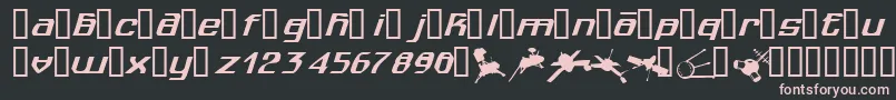 Spuknik Font – Pink Fonts on Black Background