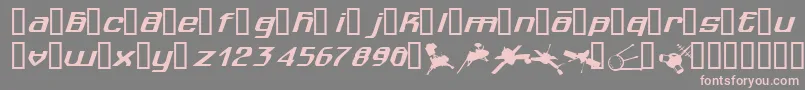 Spuknik Font – Pink Fonts on Gray Background