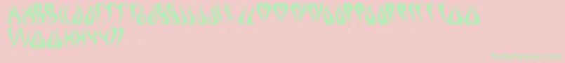 Eternalflame Font – Green Fonts on Pink Background