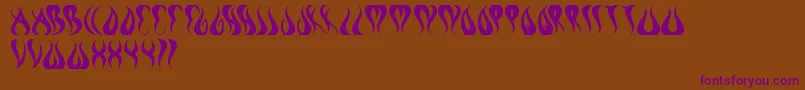 Eternalflame Font – Purple Fonts on Brown Background