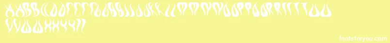 Eternalflame Font – White Fonts on Yellow Background