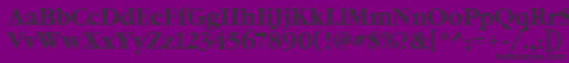 GaramondHtldItcTt Font – Black Fonts on Purple Background