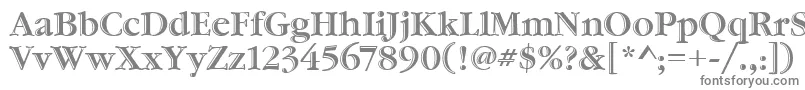 フォントGaramondHtldItcTt – 白い背景に灰色の文字