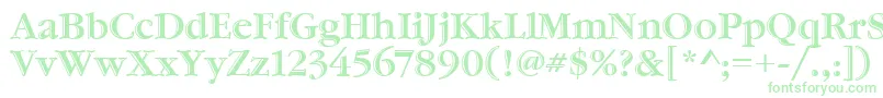 GaramondHtldItcTt Font – Green Fonts on White Background
