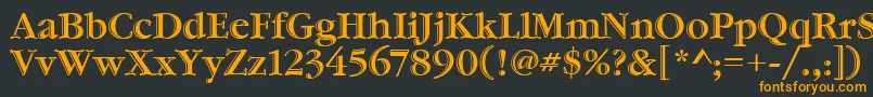 GaramondHtldItcTt Font – Orange Fonts on Black Background