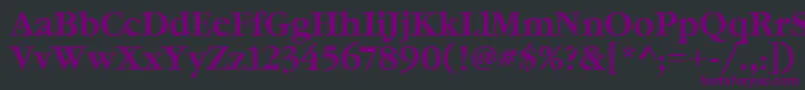 GaramondHtldItcTt Font – Purple Fonts on Black Background