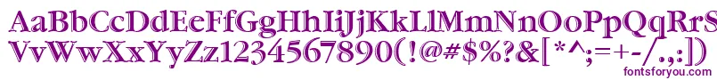 GaramondHtldItcTt Font – Purple Fonts on White Background