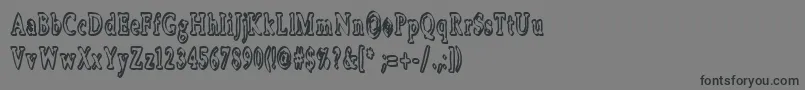 Boosta ffy-Schriftart – Schwarze Schriften auf grauem Hintergrund