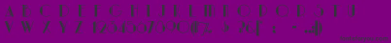 fuente Parklane – Fuentes Negras Sobre Fondo Morado