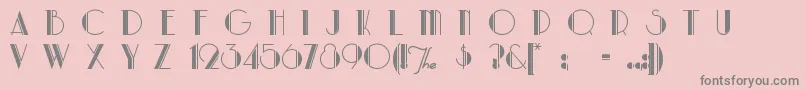 Parklane Font – Gray Fonts on Pink Background