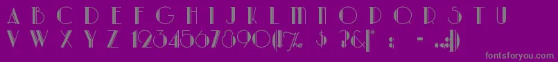 Parklane Font – Gray Fonts on Purple Background