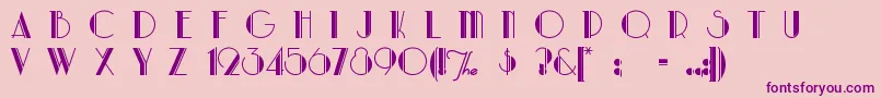 Parklane Font – Purple Fonts on Pink Background