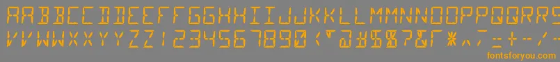More about Segment14 Font Segment14 Font – Orange Fonts on Gray Background