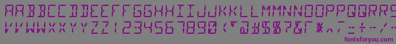 Segment14 Font – Purple Fonts on Gray Background