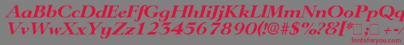 fuente TeronoDisplaySsiItalic – Fuentes Rojas Sobre Fondo Gris