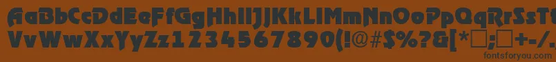 ThimbadisplaysskRegular Font – Black Fonts on Brown Background