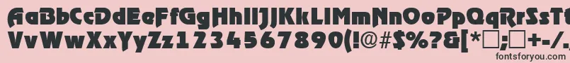 ThimbadisplaysskRegular Font – Black Fonts on Pink Background