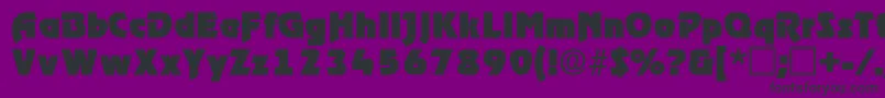 fuente ThimbadisplaysskRegular – Fuentes Negras Sobre Fondo Morado
