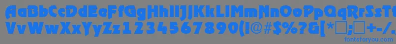ThimbadisplaysskRegular Font – Blue Fonts on Gray Background