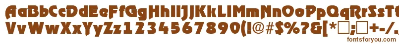 ThimbadisplaysskRegular Font – Brown Fonts on White Background