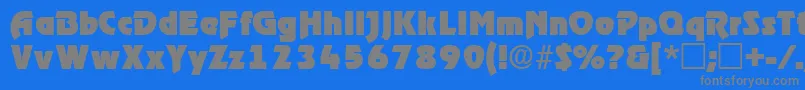 ThimbadisplaysskRegular Font – Gray Fonts on Blue Background