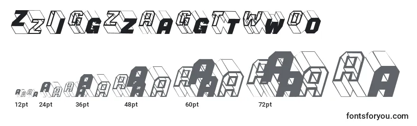 Zigzagtwo Font Sizes