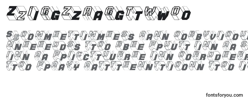 Review of the Zigzagtwo Font