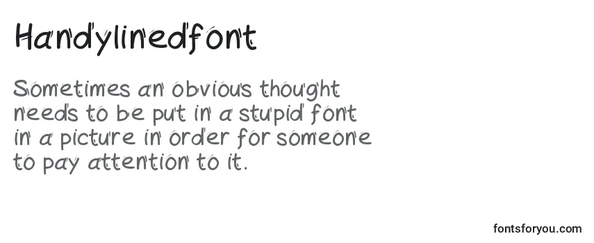 Review of the Handylinedfont Font