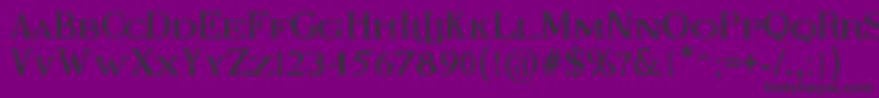Fonte FineBlackboard – fontes pretas em um fundo violeta