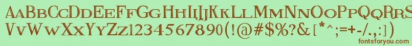 FineBlackboard Font – Brown Fonts on Green Background