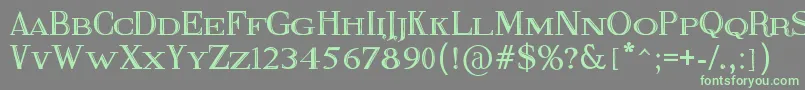 FineBlackboard-Schriftart – Grüne Schriften auf grauem Hintergrund