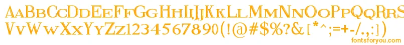 FineBlackboard-Schriftart – Orangefarbene Schriften