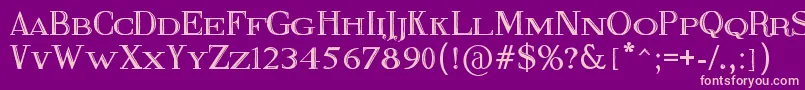 FineBlackboard Font – Pink Fonts on Purple Background