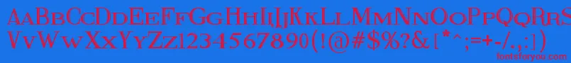 FineBlackboard Font – Red Fonts on Blue Background