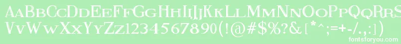 FineBlackboard Font – White Fonts on Green Background