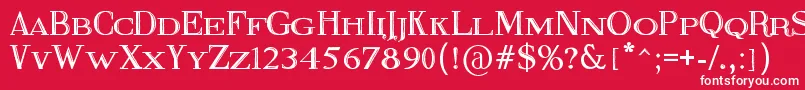 FineBlackboard Font – White Fonts on Red Background
