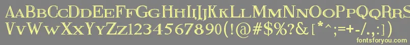 FineBlackboard-Schriftart – Gelbe Schriften auf grauem Hintergrund