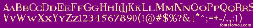 FineBlackboard Font – Yellow Fonts on Purple Background