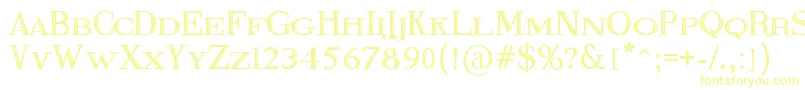 フォントFineBlackboard – 黄色のフォント