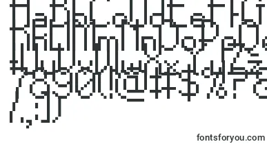 PixelNoirSkinny font – high-Tech Fonts
