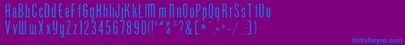 Sunshoe Font – Blue Fonts on Purple Background