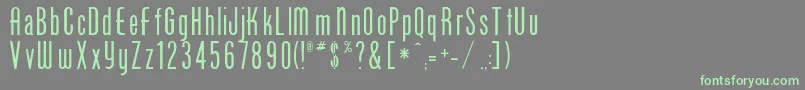 Sunshoe-Schriftart – Grüne Schriften auf grauem Hintergrund
