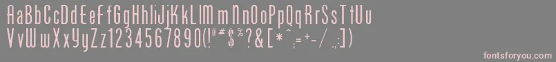 Sunshoe Font – Pink Fonts on Gray Background